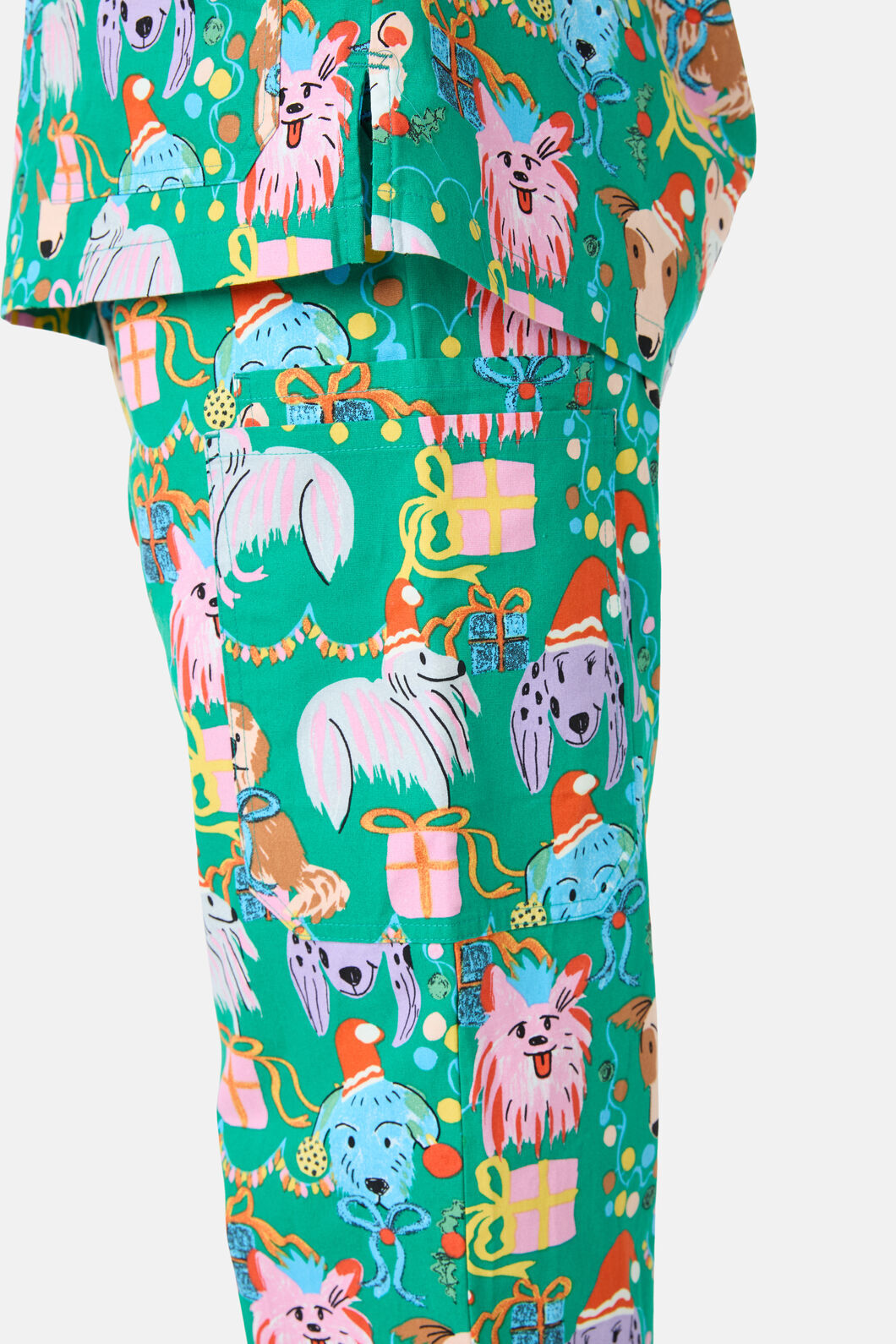 Gorman - Santa Paws Scrub Set - green