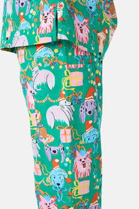 Gorman - Santa Paws Scrub Set - green