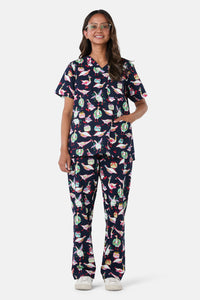 Gorman - Christmas Goose Scrub Set - navy