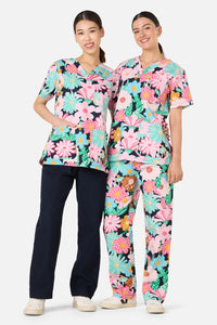 Gorman - Magic Floral Scrub Set - navy