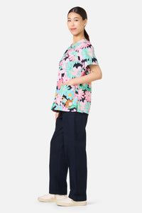 Gorman - Magic Floral Top & Pant Scrubs - navy