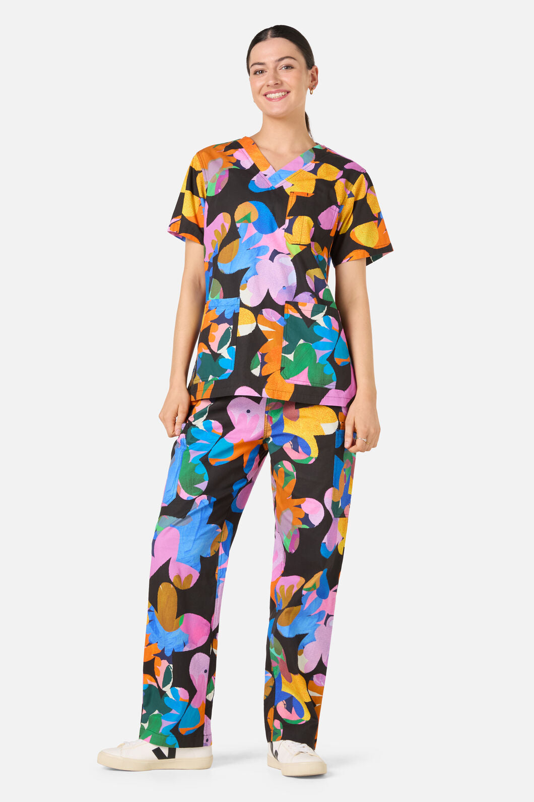 Gorman - Abstract Floral Scrub Set - multi