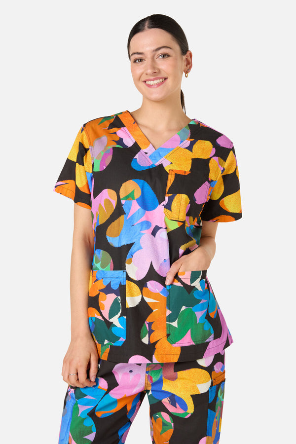 Gorman - Abstract Floral Scrub Set - multi