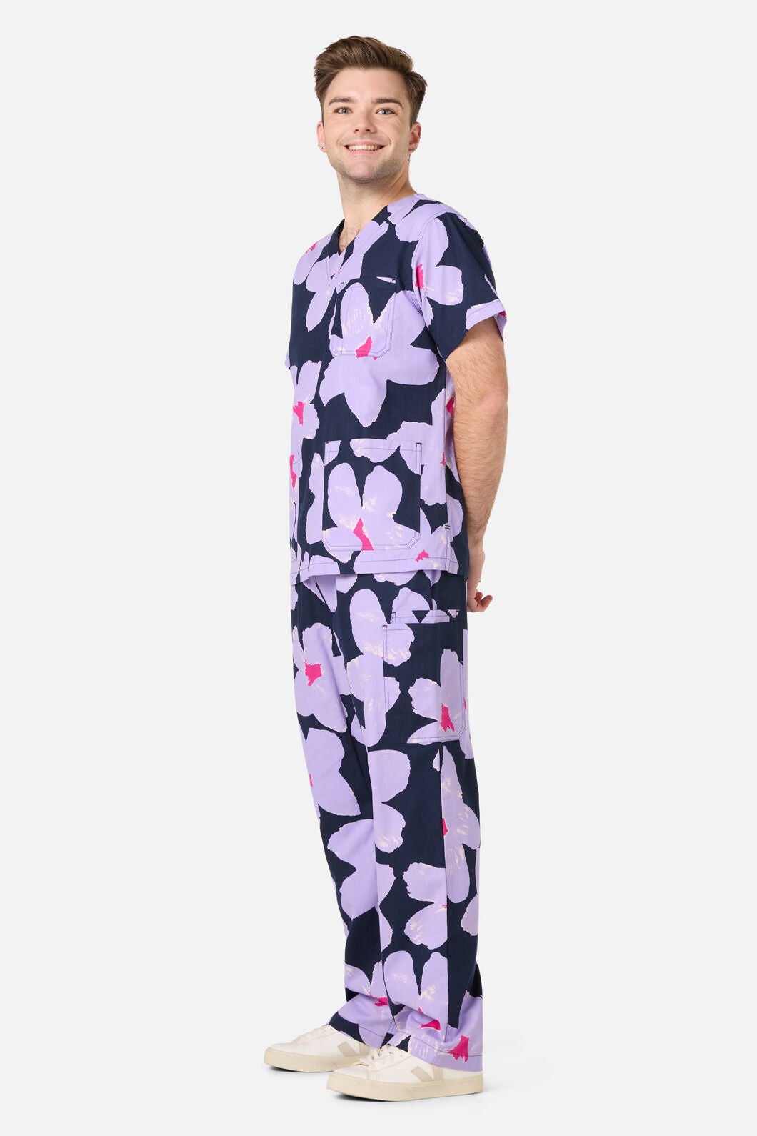 Gorman - Poppy Blue Scrub Set - navy