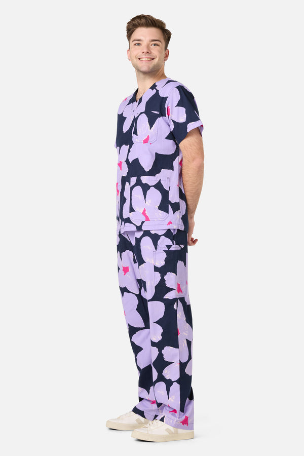 Gorman - Poppy Blue Scrub Set - navy