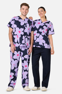 Gorman - Poppy Blue Scrub Set - navy