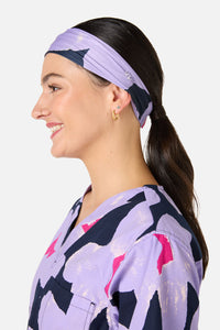 Gorman - Poppy Blue Scrub Headband - navy