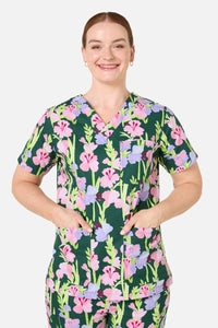 Gorman - Gladioli Scrub Set - green