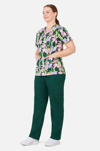 Gorman - Gladioli Top & Pant Scrub Set - green
