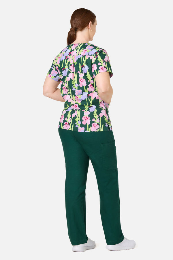 Gorman - Gladioli Top & Pant Scrub Set - green