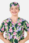 Gorman - Gladioli Scrub Hat - green