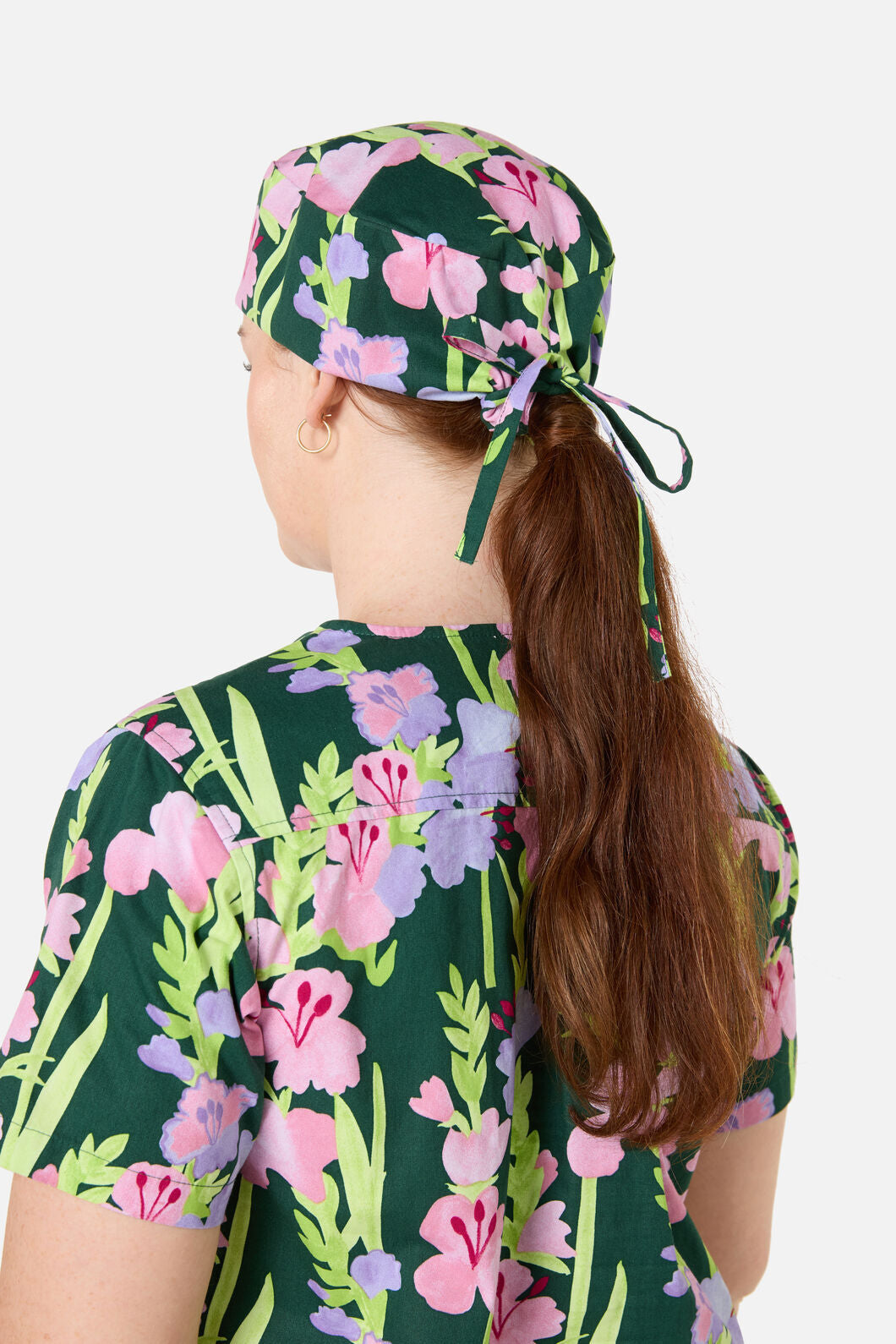 Gorman - Gladioli Scrub Hat - green