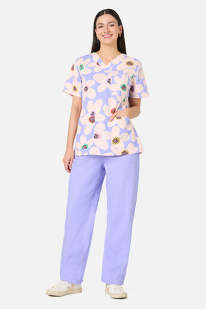 Gorman - Daisy Scrub Top & Pant Set - lilac