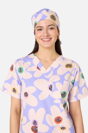Gorman - Daisy Scrub Hat - lilac