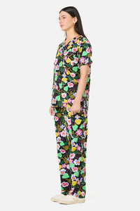 Gorman - Blossom Boulevard Scrub Set - black