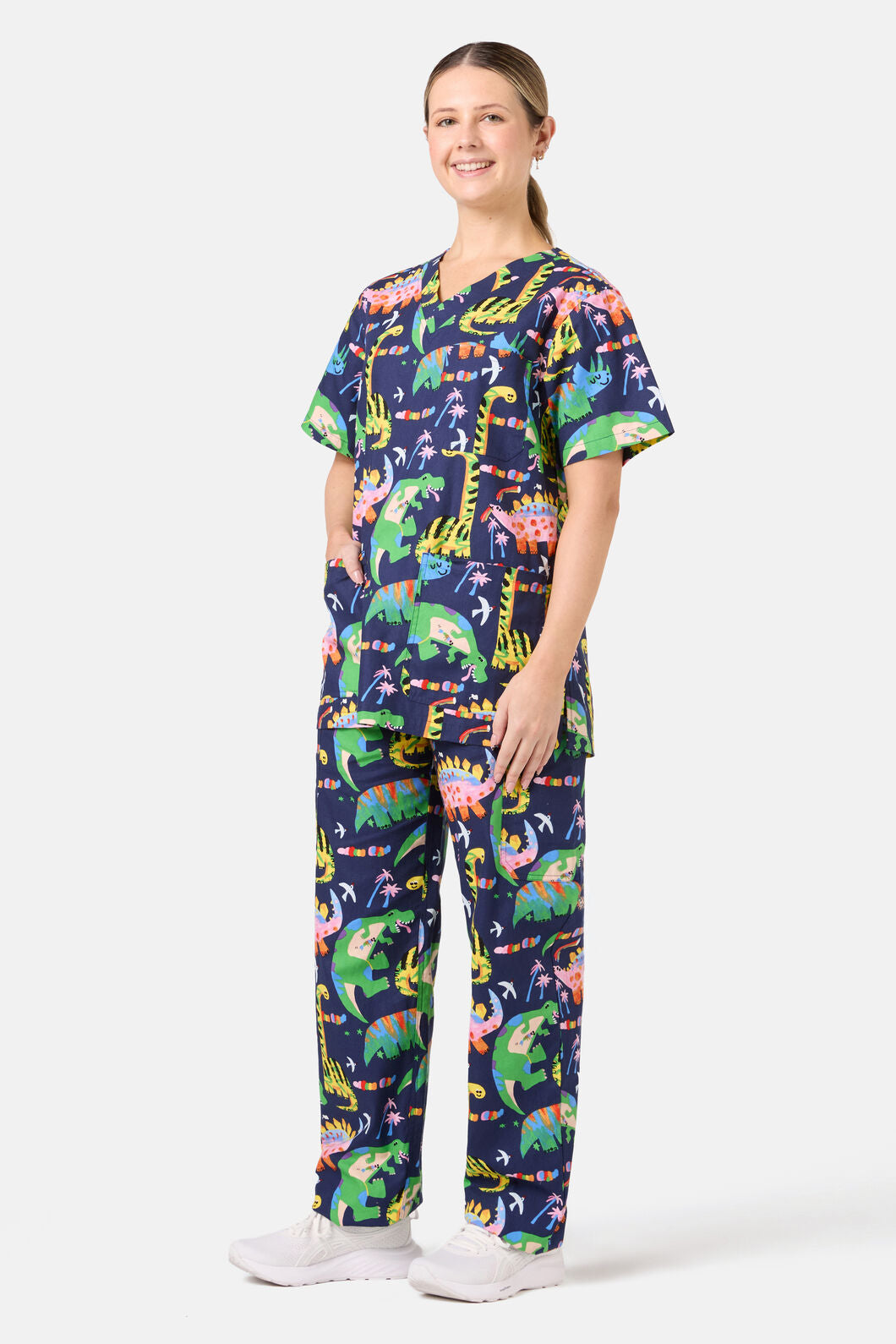 Gorman - Dreamy Dinos Scrub Set - navy