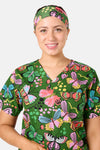 Gorman - Papillon Scrub Headband - green