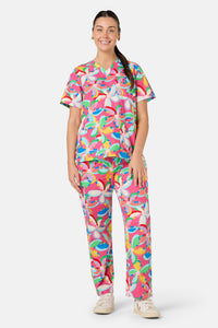 Gorman - Rainbow Daisy Scrub Set - multi