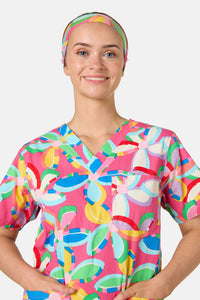Gorman - Rainbow Daisy Scrub Headband - multi