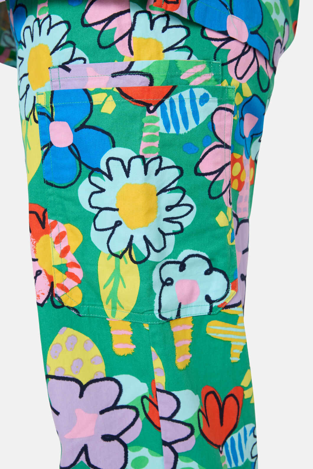 Gorman - Floral Pop Scrub Set - green
