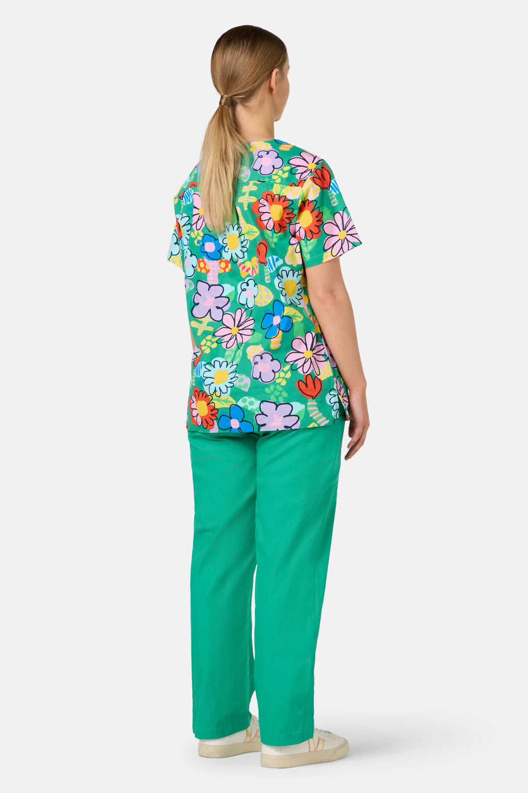 Gorman - Floral Pop Mixed Scrub Set - green