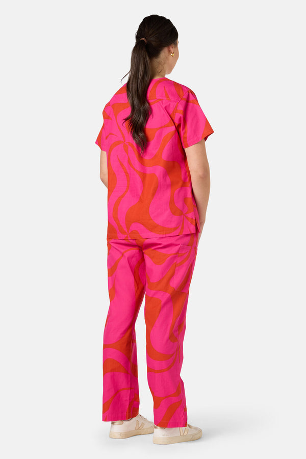 Gorman - Wavelength Scrub Set - pink