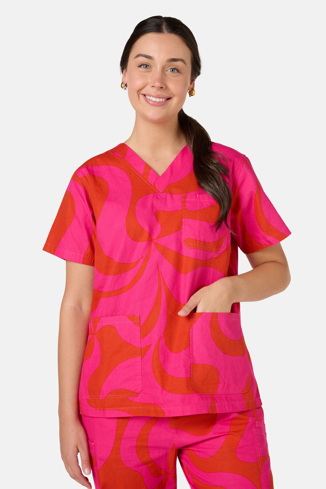 Gorman - Wavelength Scrub Set - pink