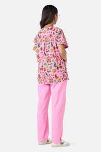 Gorman - Gingerbread Wonderland Mixed Scrub Set - pink
