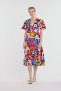 Gorman - Flower Meadow Print Midi Dress - print