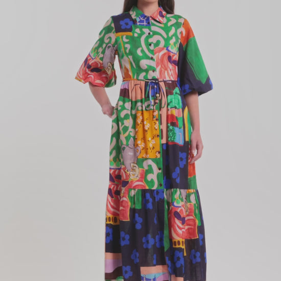 Gorman - Salon Midi Shirt Dress - print