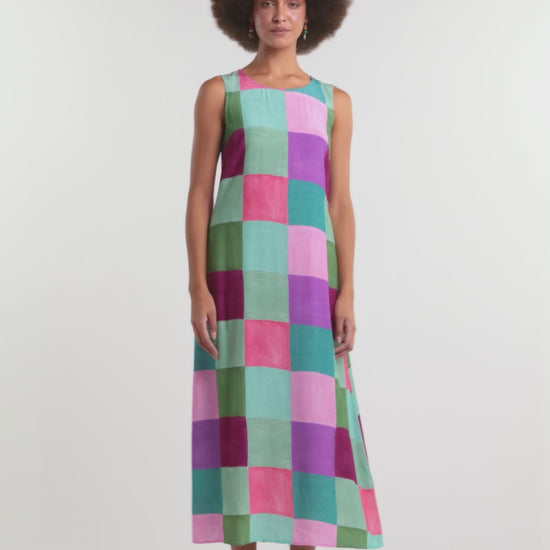 Gorman - Sunspill Check Party Dress - print