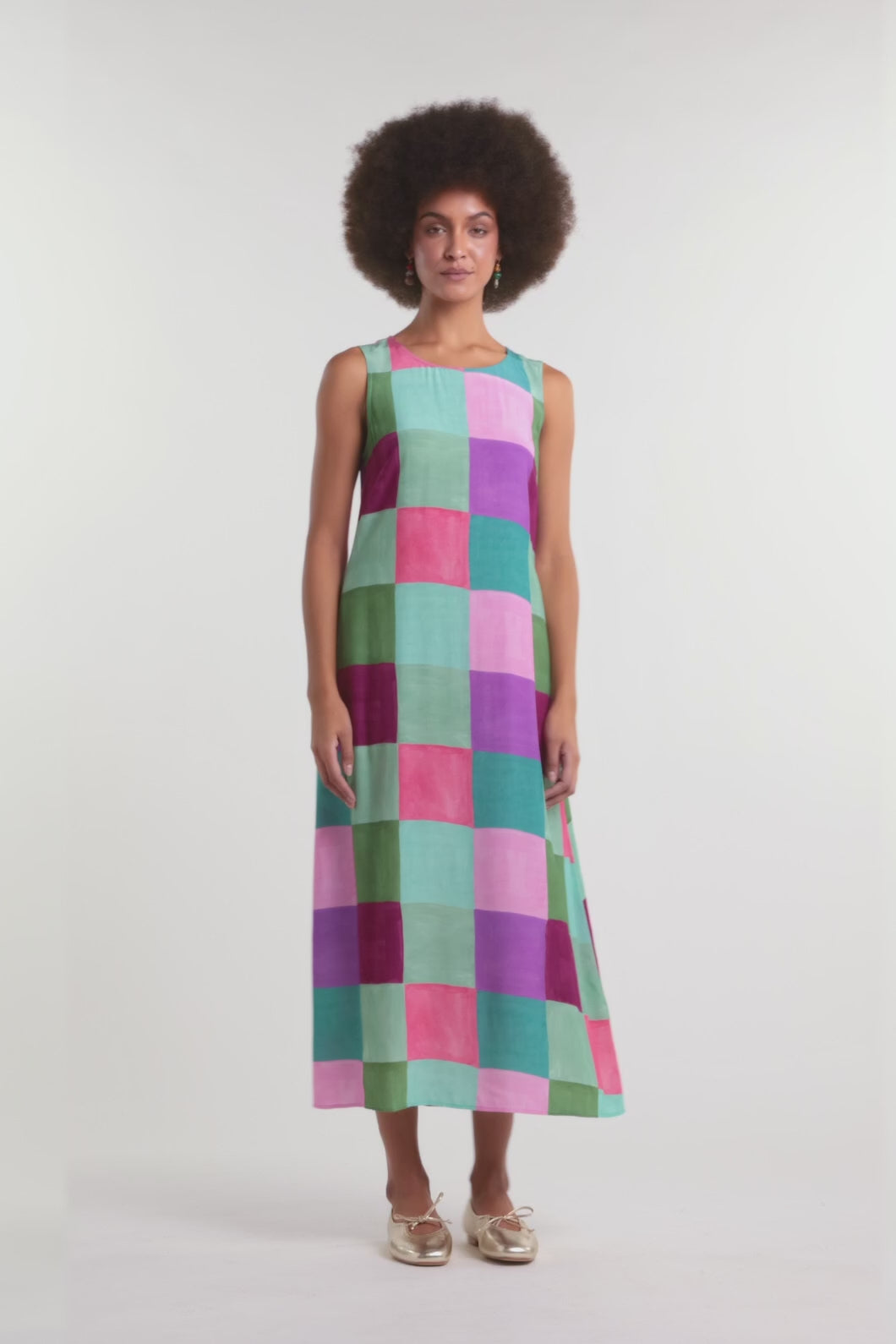 Gorman - Sunspill Check Party Dress - print