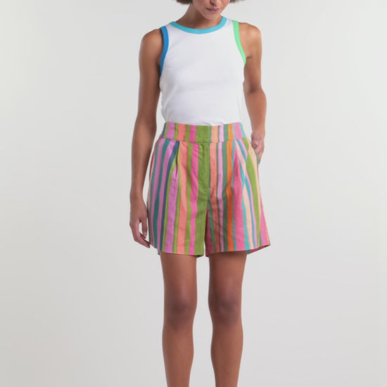 Gorman - Stripes Print Short - print