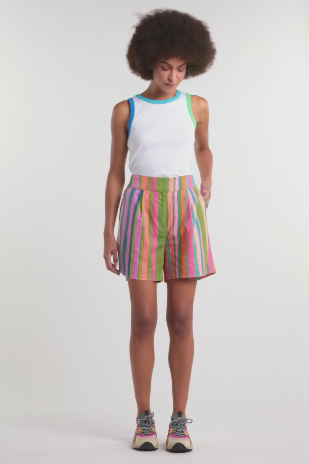 Gorman - Stripes Print Short - print