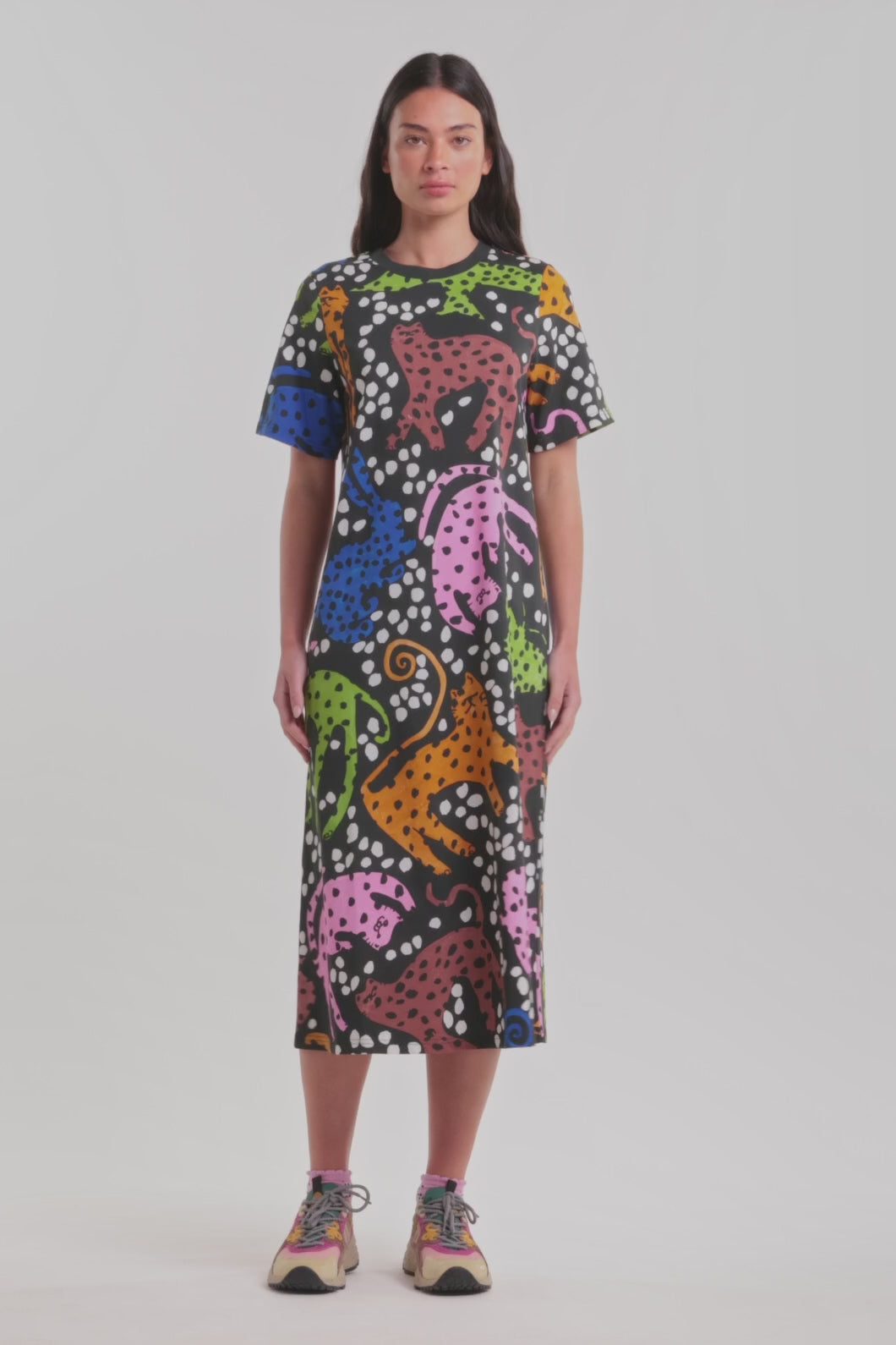 Gorman - Right Meow Tee Dress - print