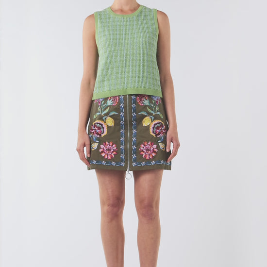 Gorman - At The Garden Knit Tank - green