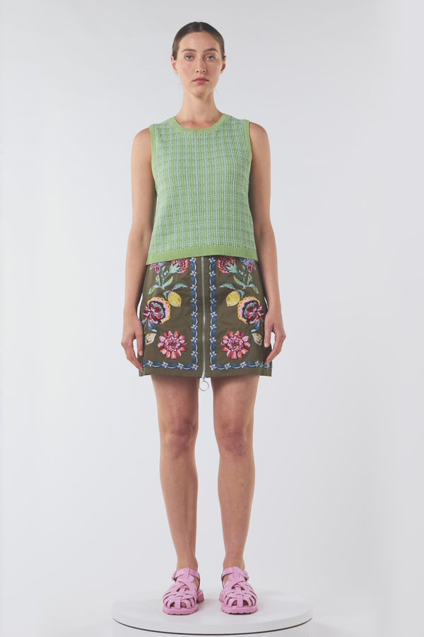 Gorman - At The Garden Knit Tank - green