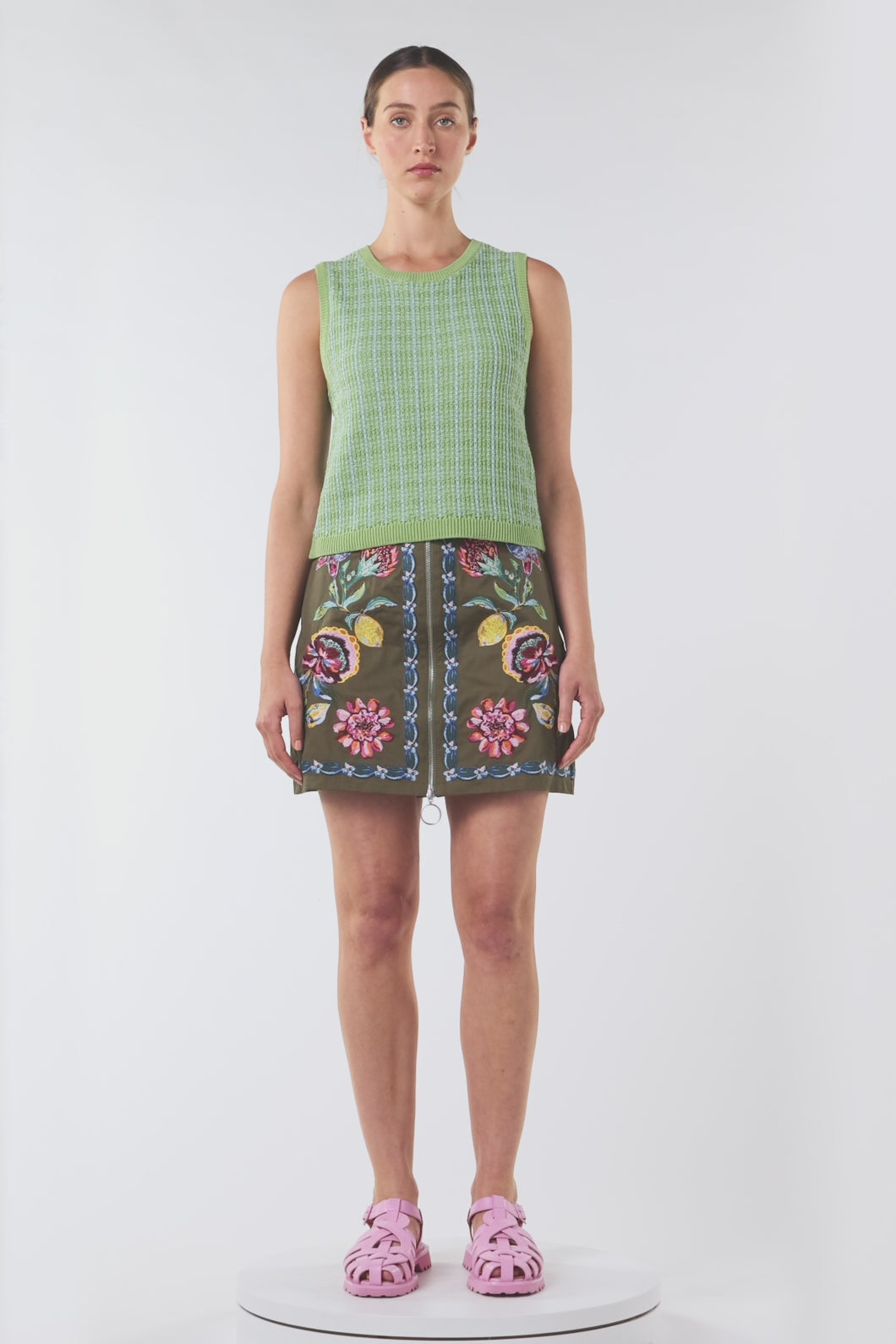 Gorman - At The Garden Knit Tank - green