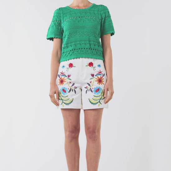 Gorman - Carla Knit Top - green