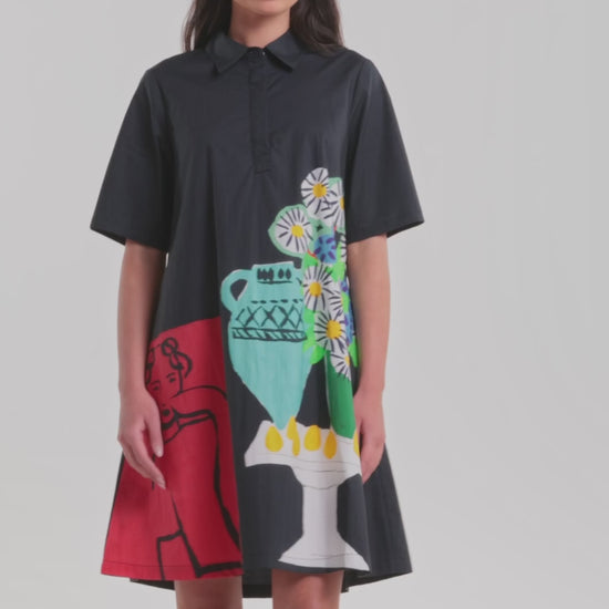 Gorman - Daisies Cotton Shirt Dress - print