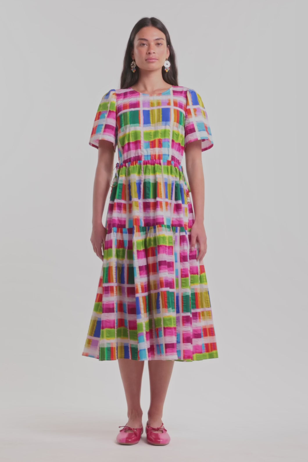 Gorman - Paintbox Check Midi Dress - check