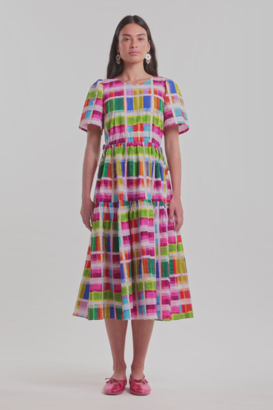 Gorman - Paintbox Check Midi Dress - check