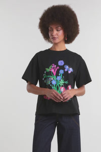 Gorman - Mariposa Placement Oversized Tee - black