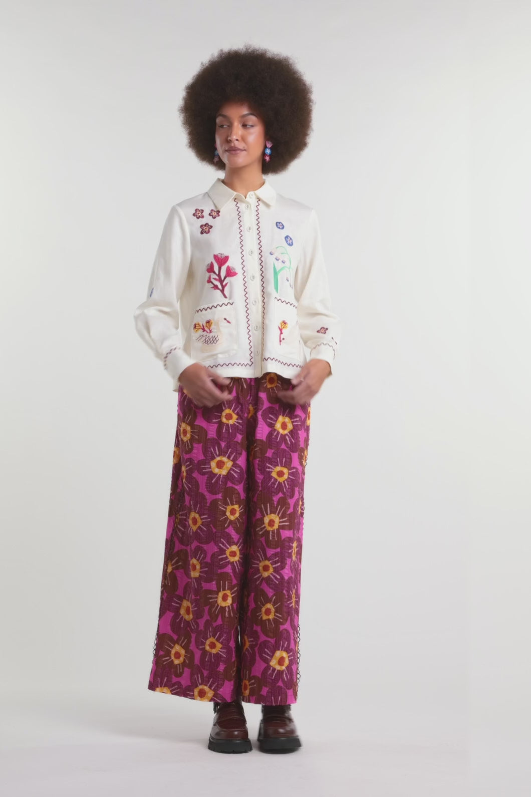 Gorman - Sanctuary Embroidered Shirt - cream