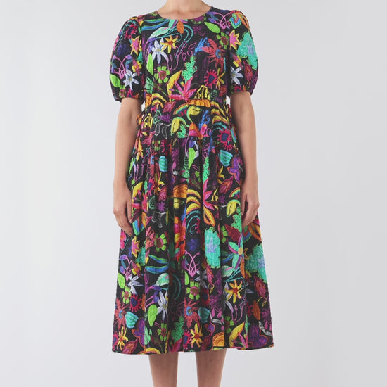 Gorman - Papaya Palm Tiered Dress - print