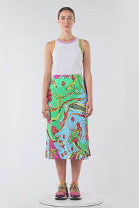 Gorman - Elara Print Linen Midi Skirt - print