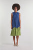 Gorman - Longline Cotton Shirt Dress - navy