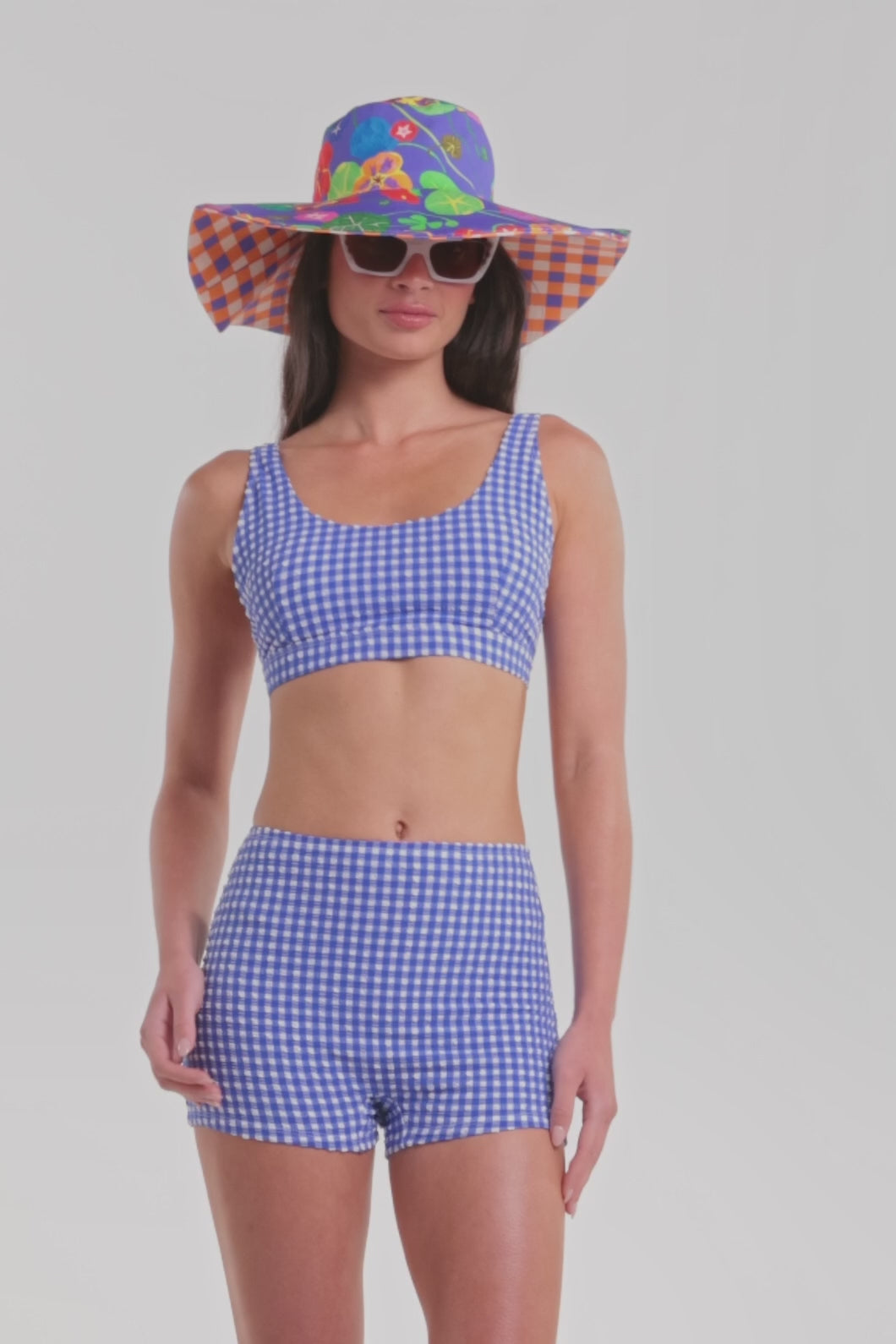 Gorman - Gingham Bikini Bottom - blue