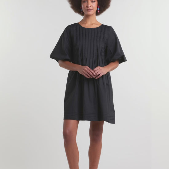 Gorman - Willa Organic Smock Dress - black