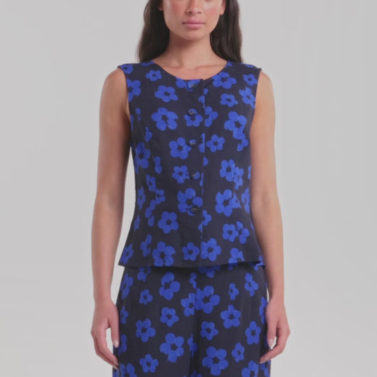 Gorman - Salon Flower Tank - print